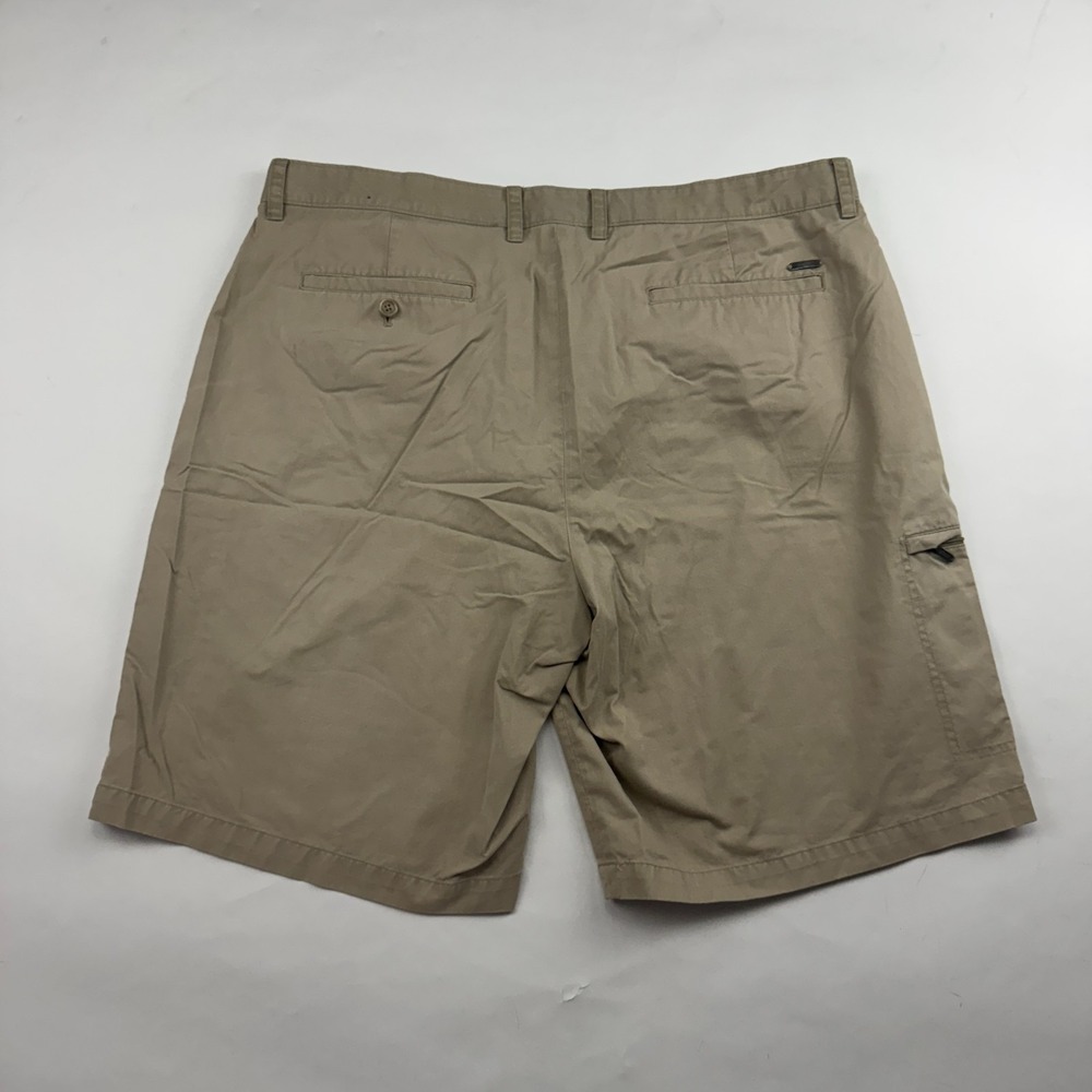 Greg Norman For Tasso Elba FIVE IRON Khaki Chino Shorts Sz 40 Cargo Pocket - Picture 10 of 11